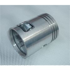 PÍST LEVÝ - 350ccm  - 58,50 - (2 VÝBRUS) - (ČEP 16mm,KROUŽEK 2,5mm) - ČESKÁ VÝROBA ALMET